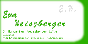 eva weiszberger business card